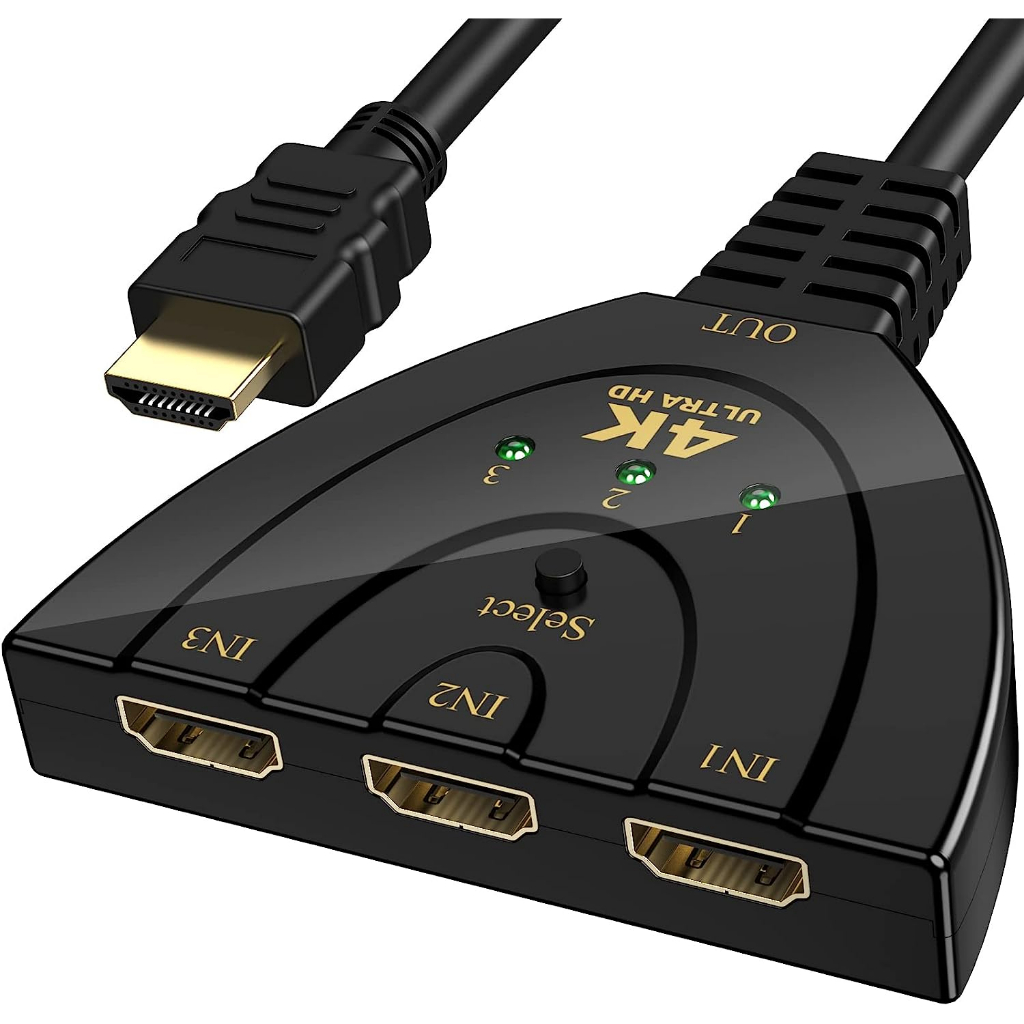 Hdmi Switch 4k 3 port / HDMI switch 3 port / kabel HDMI cabang 3 4k