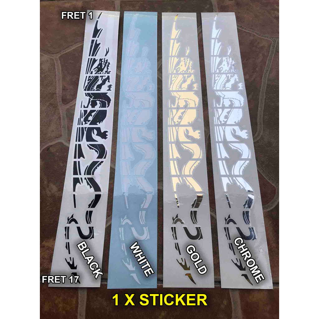 Dragon Ular Naga Sticker Inlay Gitar Fretboard Elektrik Akustik Klasik Guitar Fingerboard Decal