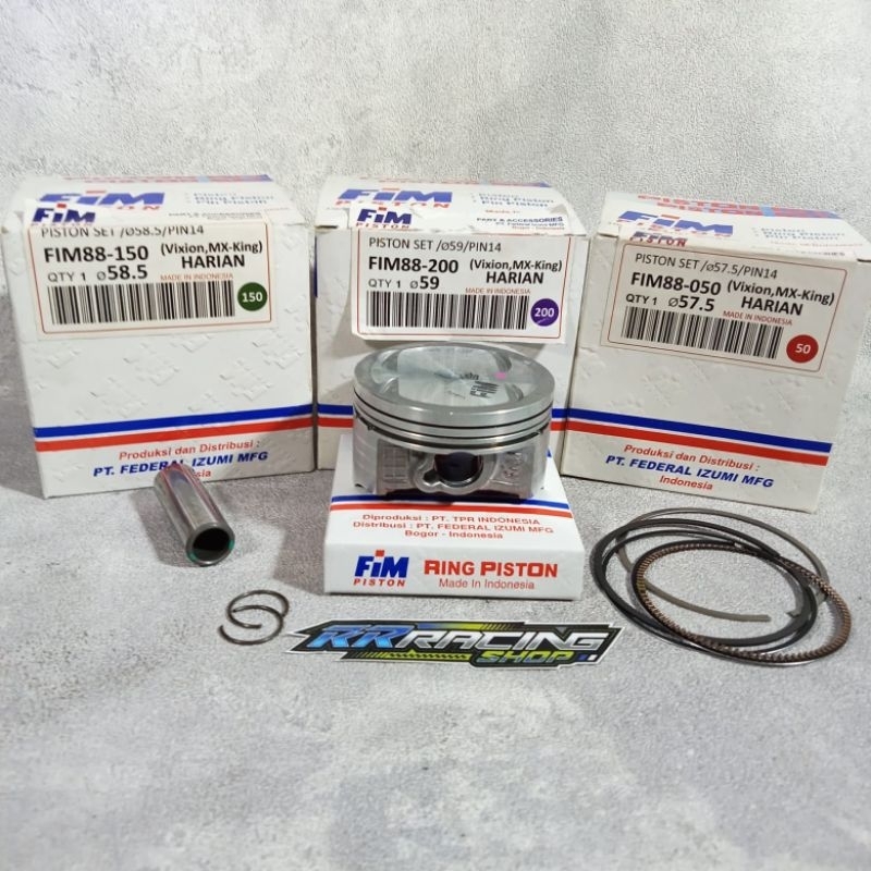 PISTON FIM88 VIXION MX-KING  PEN 14 SET DIAMETER 58 58,5 59 60  RACING