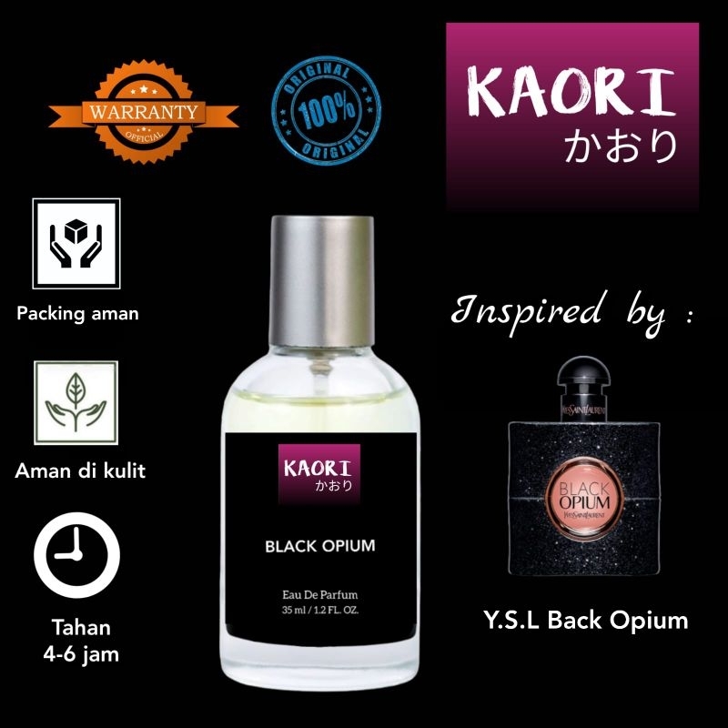 Parfum wanita pria inspirate Black Opium by Kaori