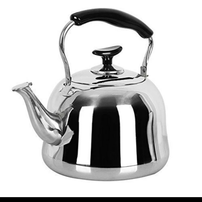 Teko Bunyi Stainless Steel Awet Kuat Tebal Kapasitas 5 Liter 5L Kettle Ceret Teko Air Gagang Anti Pa