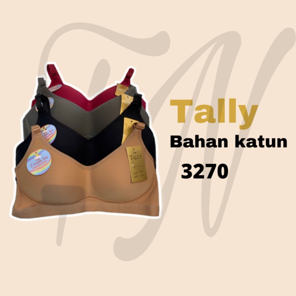 BH TALLY/ bahan katun /tanpa kawat