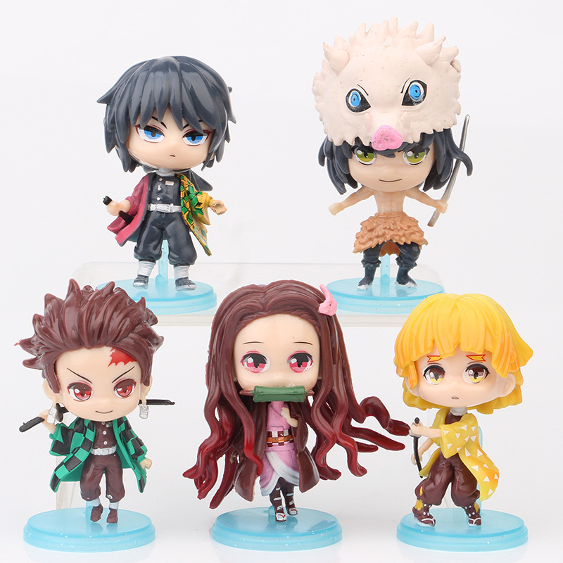 GACHAPON - ACTION FIGURE CHIBI MINI PVC / KOLEKSI HOBI ANIME KIMETSU NO YAIBA DEMON SLAYER TANJIRO N