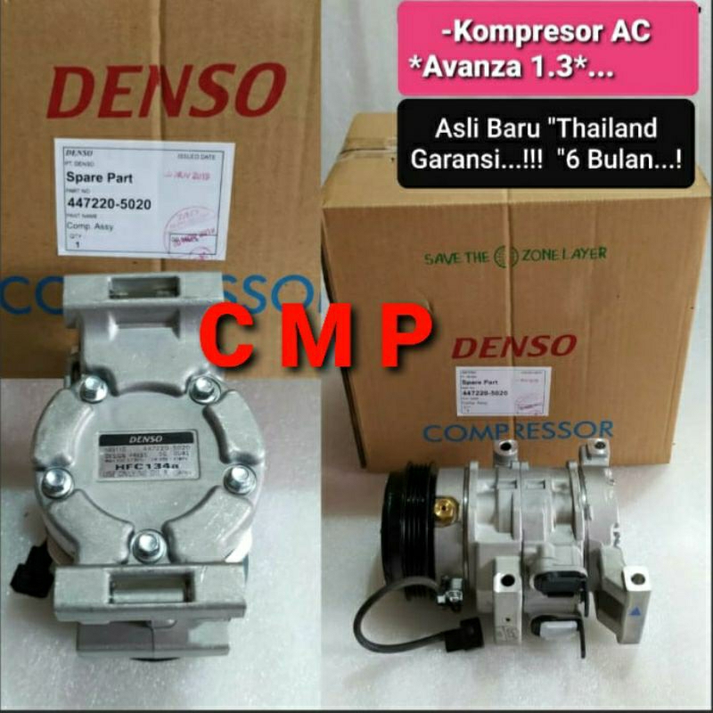 COMPRESOR AC ASSY KOMPRESOR AC TOYOTA AVANZA 1.3 1300CC AVANZA 1.5 1500CC NON VVTI DENSO ORIGINAL GA