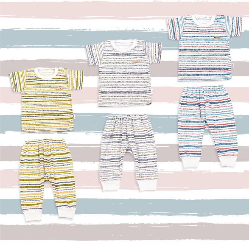 Setelan Oblong Liris Baby Chiyo Tangan Pendek Celana Panjang