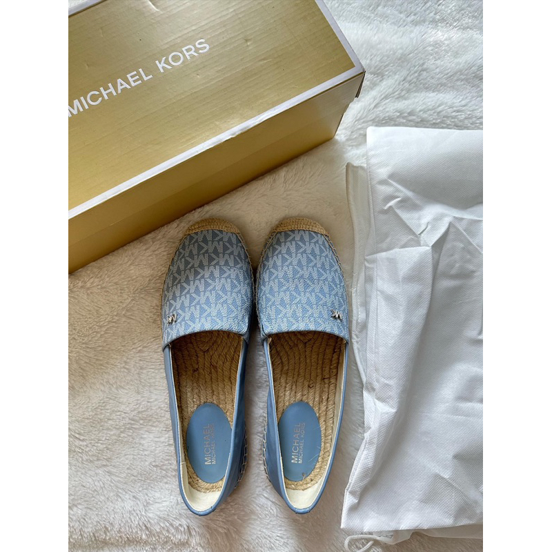 MICHAEL KORS ESPADRILLES KENDRICK SLIP ON SIZE 7 / MK FLAT SHOES