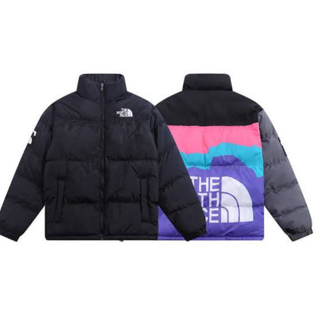 THE NORTH FACE/TNF x INVINCIBLE 1996 The Nuptse 700 Puffer Jacket Multi Color Jaket Bulang Gelembung