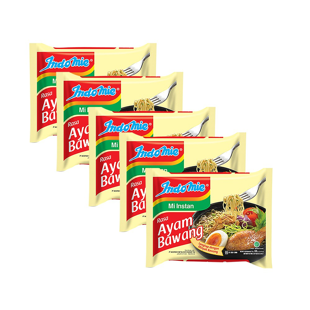 

INDOMIE | Mie Instan | Ayam Bawang | Goreng | 5 Pcs