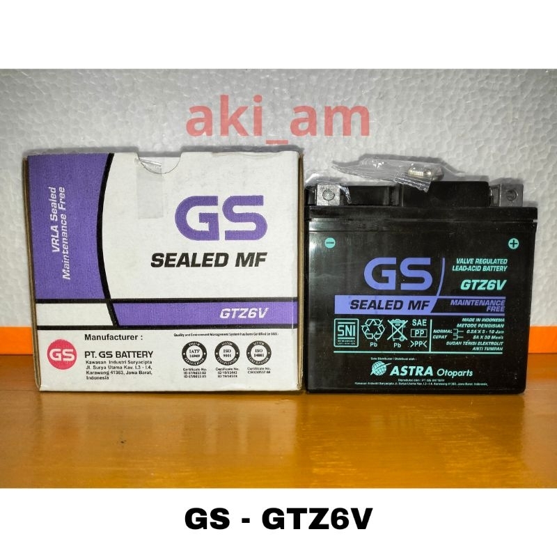 READY AKI GTZ6V GS KERING