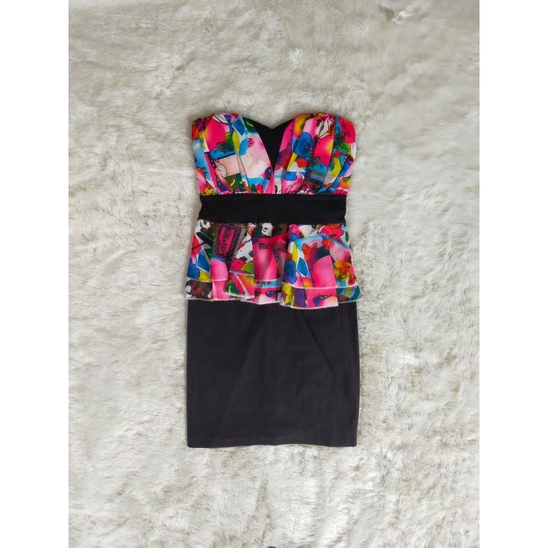 Dress Kemben Sexy Wanita Import Hitam Terbaru Kekinian | Gaun Pendek Ketat Seksi LC Penyanyi Club Ma