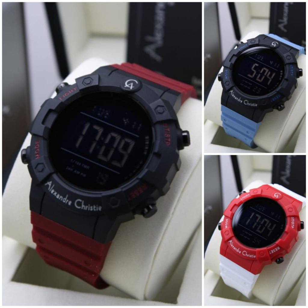 JAM TANGAN ALEXANDRE CHRISTIE AC 9388 KARET PRIA ORIGINAL