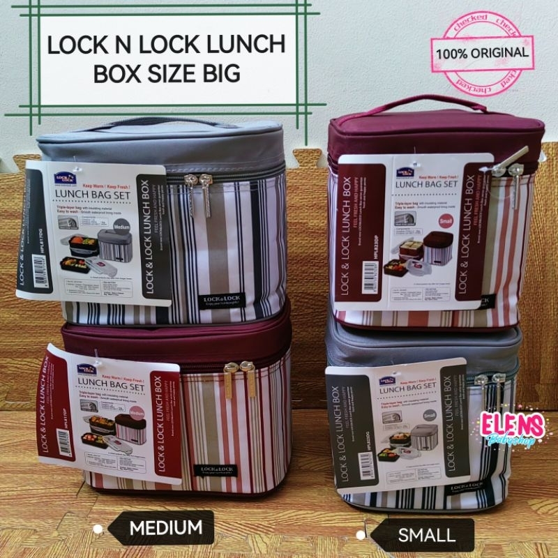 lock & Lock Lunch box kotak makan set besar jumbo plastik anti tumpah