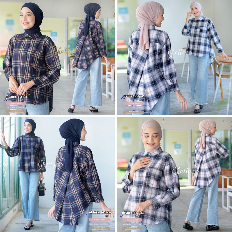 ATASAN WANITA | BLOUSE | VINKA BLOUSE BY GHAFFA