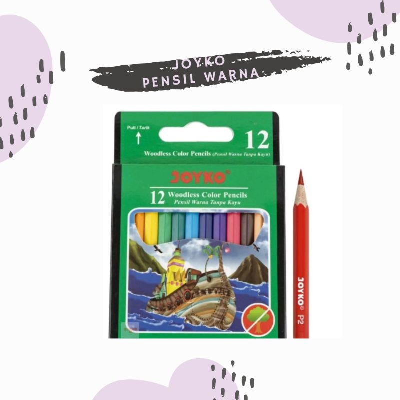 

PENSIL WARNA JOYKO 12 (kecil) color pencils