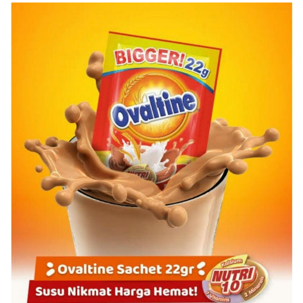 

Ovaltine sachet 1 renceng / 10 pcs x 22 gram