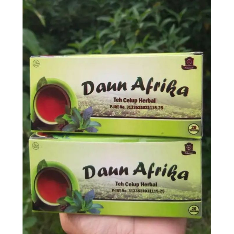 TEH CELUP DAUN AFRIKA ISI 20 TEH CELUP HERBAL