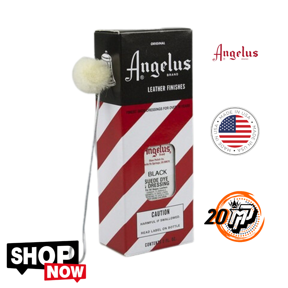 Angelus Suede Dye 3 Oz 90 Ml Cat Bahan Suede Black Original USA