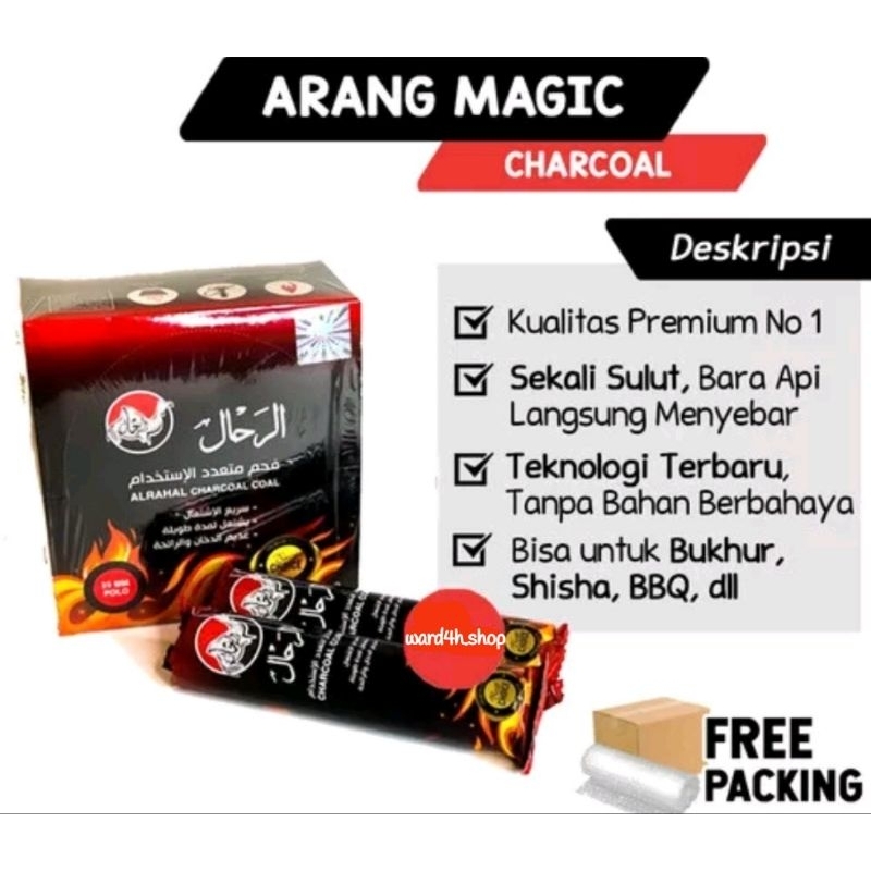 (7 gratis 1) Arang magic Charco-lite Arang magic lava aisha charcoal irfaz charco thunder almira alr