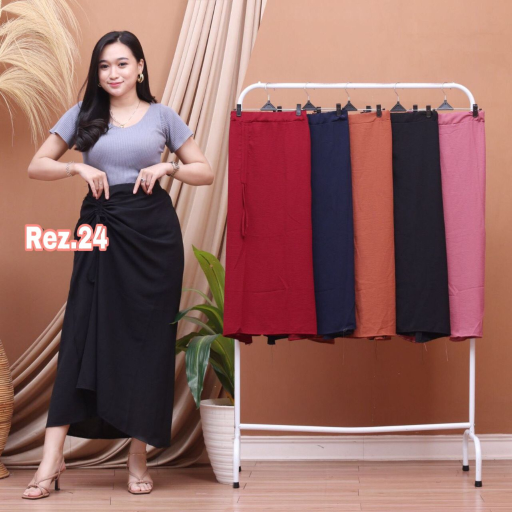 Rok Serut Crinkle Premium / Rok Crinkle Serut Kekinian