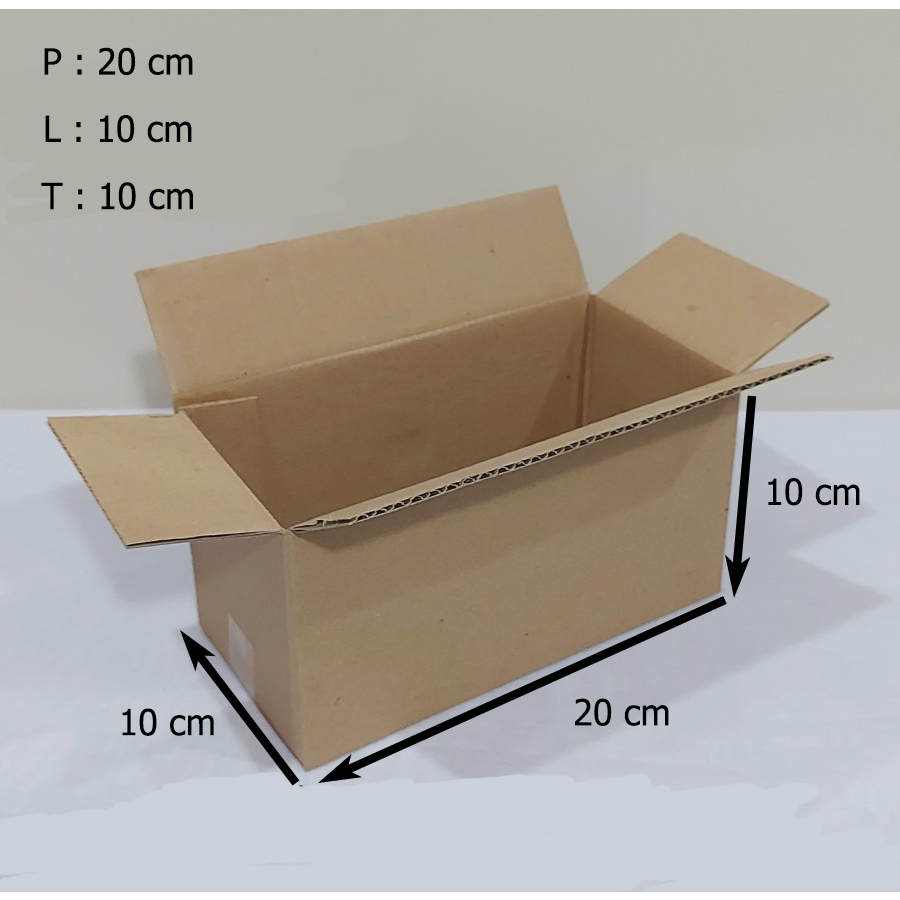 

Kardus Coklat kraft - Polos - Single Wall - 20 x 10 x 10 - B Flute