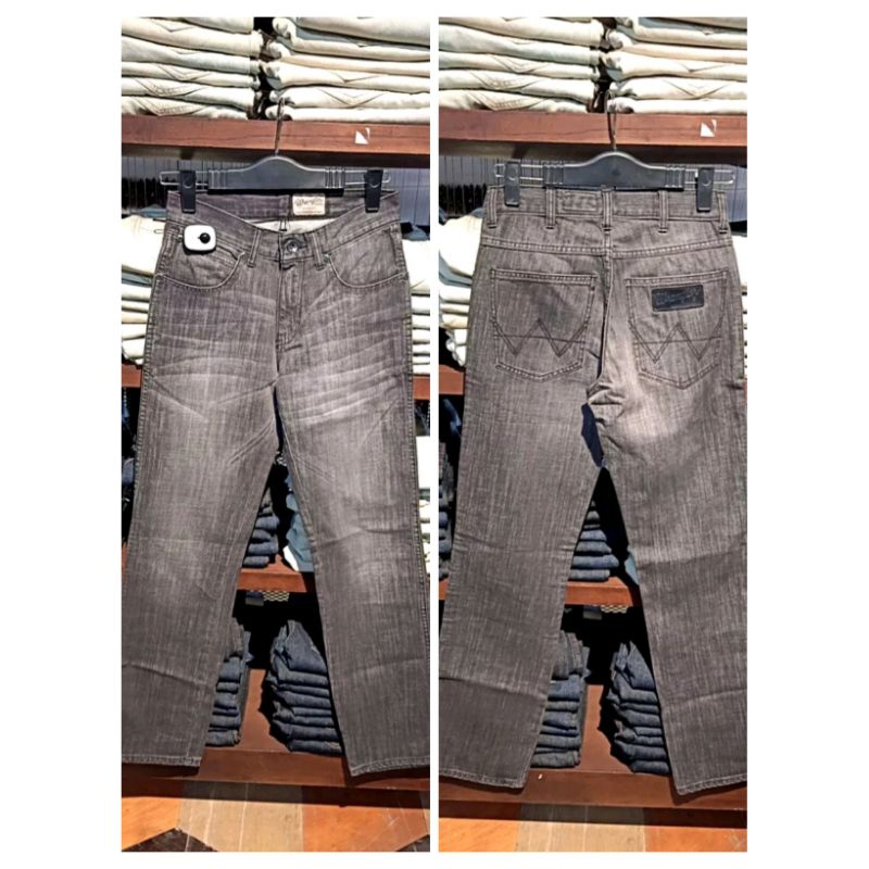 Celana Jeans Wrangler ALASKA GREY Regular STRAIGHT ORIGINAL