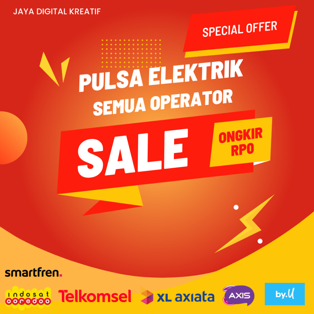 PROMO MURAH PULSA REGULER ALL OPERATOR 5000 - 25000 TELKOMSEL INDOSAT XL AXIS THREE SMARTFREEN BY.U 