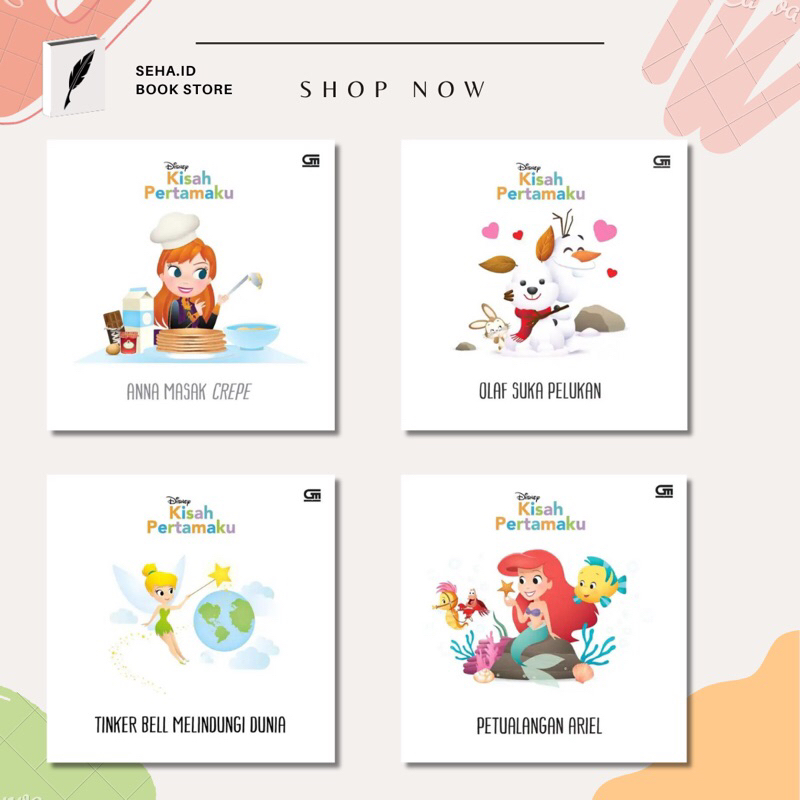 Buku Anak Seri Kisah Pertamaku : Olaf, Anna, Tinker Bell, Ariel - Disney