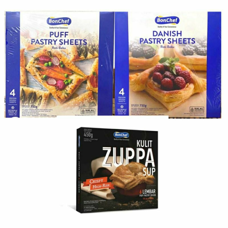 

Bon Chef Puff / Danish Pastry Zuppa Soup Sheet Croissant GOJEK