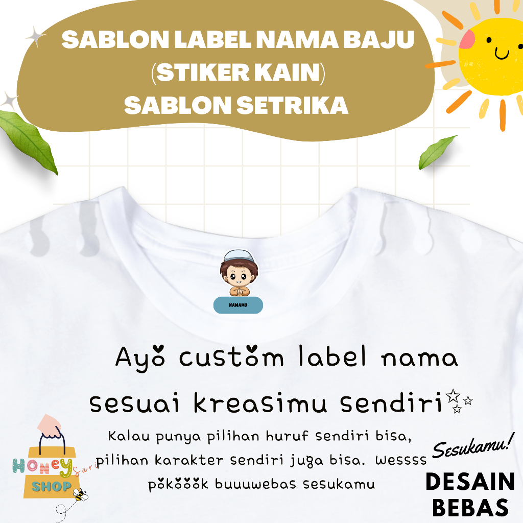 

DTF--SABLON STIKER NAMA KAIN PRESS SETRIKA AWET MURAH ANTI LUNTUR