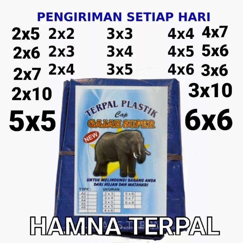 Terpal plastik A2 ukuran 5x10 6x10  terpal pick up terpal padi terpal kolam