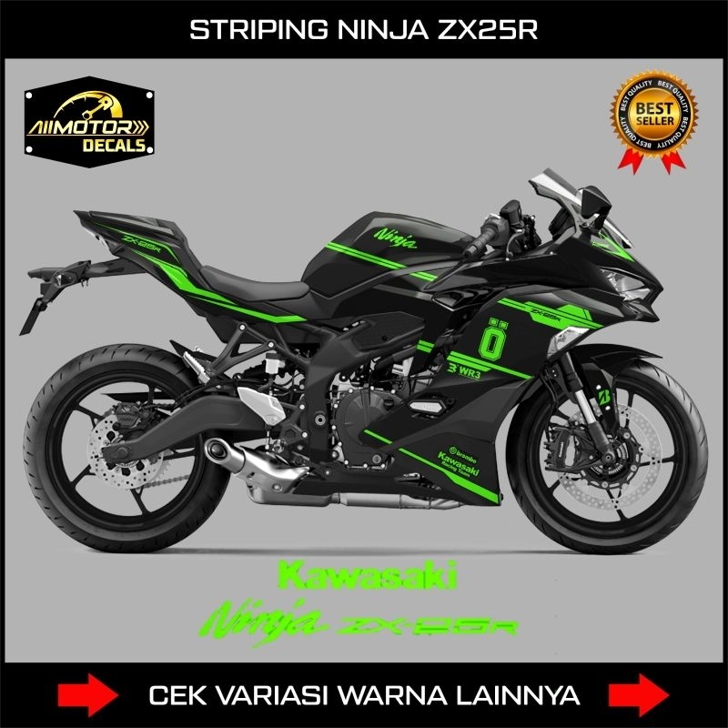 Striping Kawasaki Ninja ZX25R Livery Ohlins / Decal Stiker Motor Ninja Fi Zx25R / Decal SemiFull Zx2