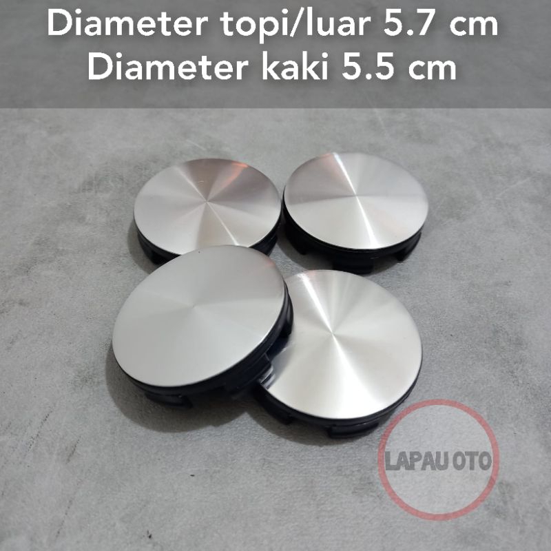 dop velg racing variasi polos luar 5.7 cm kaki 5.5 cm