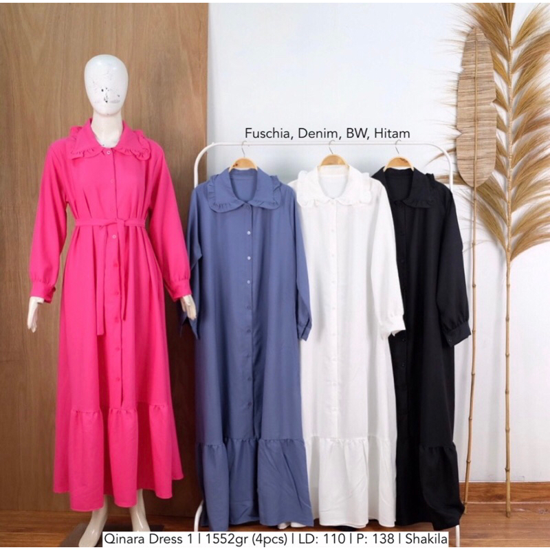 gamis polos shakila