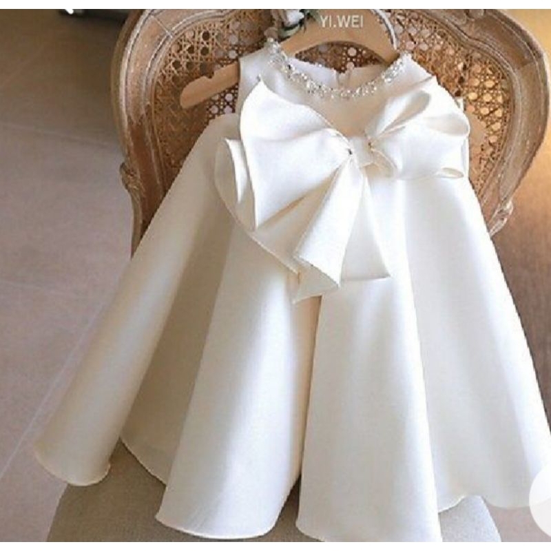 dress cantik anak dengan bahan organza premium