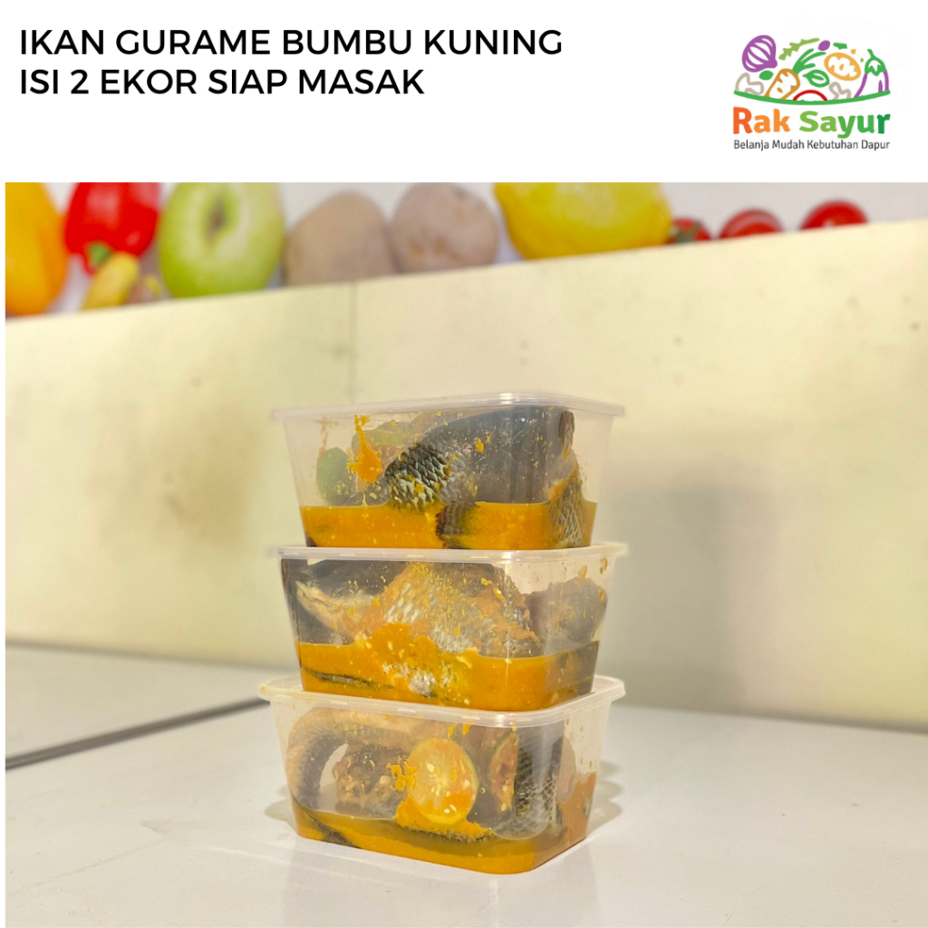 

Nila Mujair Bumbu Kuning isi 2/3 Ekor 450-500gr Siap masak/goreng Rak Sayur Padang Fresh