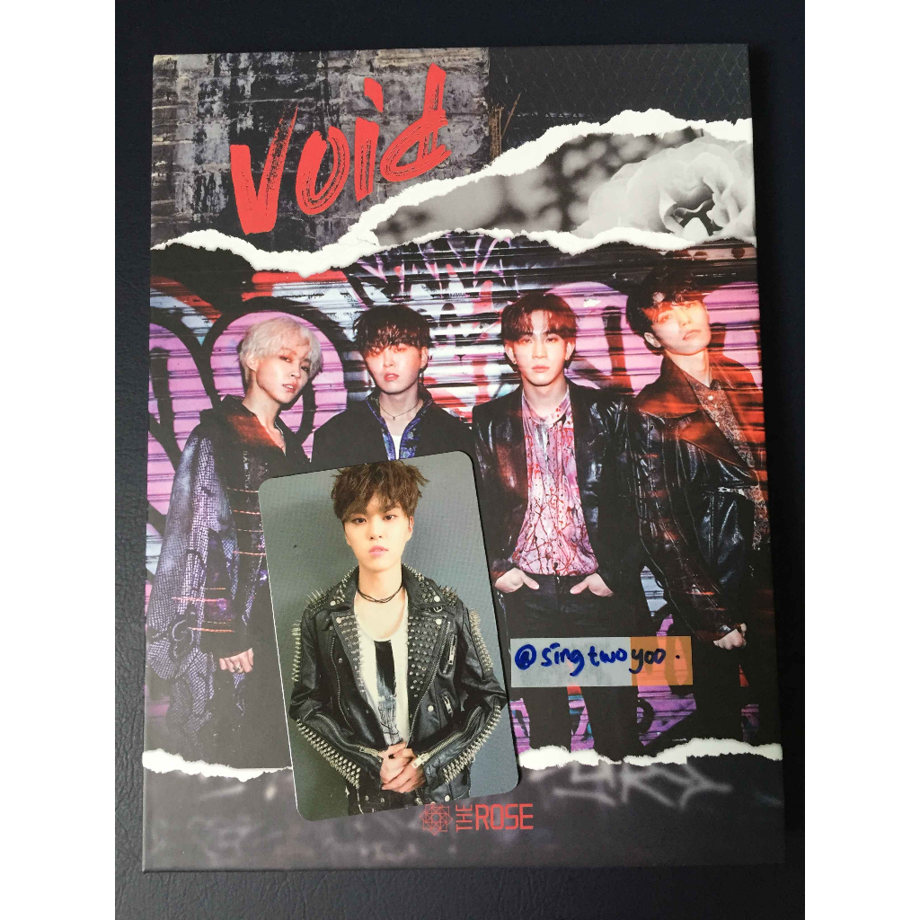 (BOOKED) ALBUM THE ROSE - VOID (CD; PHOTOBOOK; HAJOON PHOTOCARD) (UNSEALED PRELOVED)