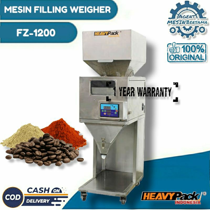 Mesin Filling Weigher FZ-1200 Mesin Pengisi Penimbang Produk Powder / Granule Heavypack