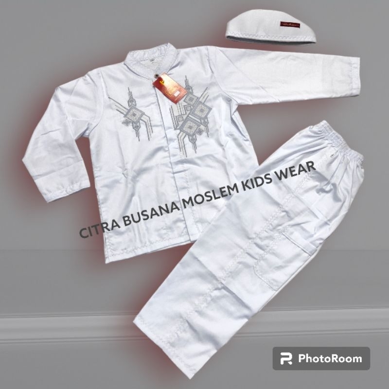 Setelan koko anak citra busana,koko anak putih,koko anak lengan panjang