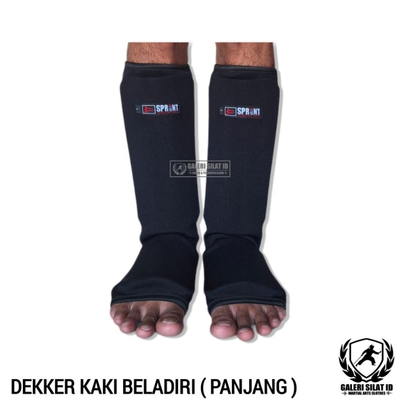 Arm ShinPad / Shin Guard - Dekker Kaki Beladiri Pencak Silat Panjang Hitam / Putih - Deker Silat Panjang - Pelindung Kaki Olahraga Beladiri Silat Karate Taekwondo MMA Boxing Wushu Muay Thai Dewasa Remaja Pra Remaja Anak Usia Dini