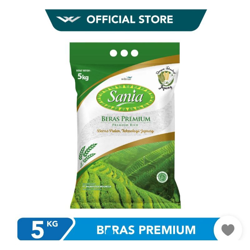 

Beras sania 5kg beras premium