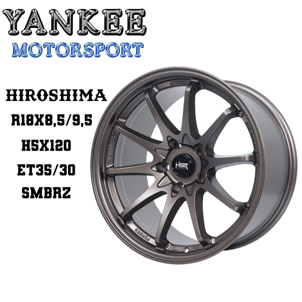 Velg Mobil Ring 18 untuk BMW, Discovery, Defender, Range Rover, dll HSR HIROSHIMA