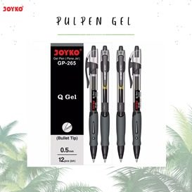 

PULPEN GEL GP 265 BLACK / Q GEL GP-265 JOYKO (PACK)