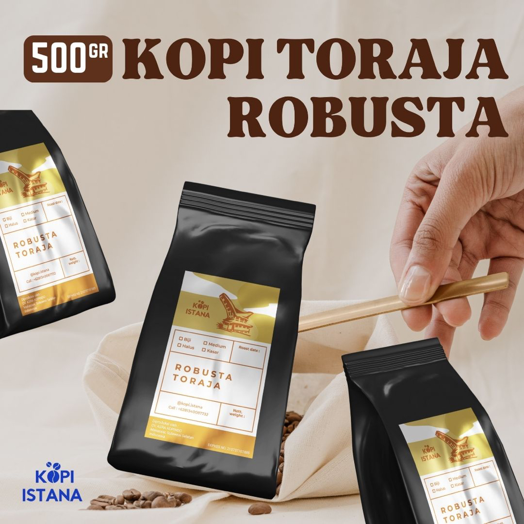 

500GR KOPI TORAJA ROBUSTA | kopi robusta arabika kopi asli espresso oleh oleh toraja kopi bubuk kopi biji kopi toraja asli kopi termurah