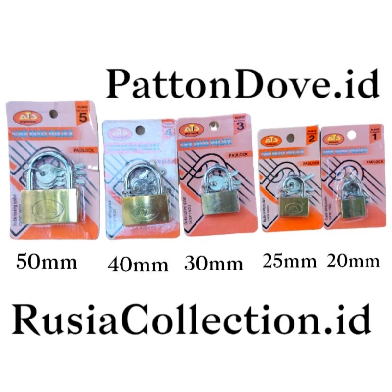 NEW GEMBOK KOPER / GEMBOK PINTU / GEMBOK PAGAR KUNINGAN ORI ATS POLES BLISTER GEMBOK PER GEMBOK ATS