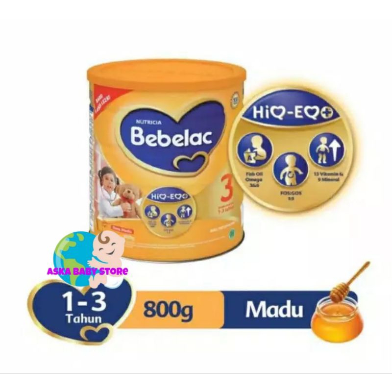 

Bebelac 3 Vanilla Madu 800g / Susu Formula Bubuk Anak 1-3 tahun