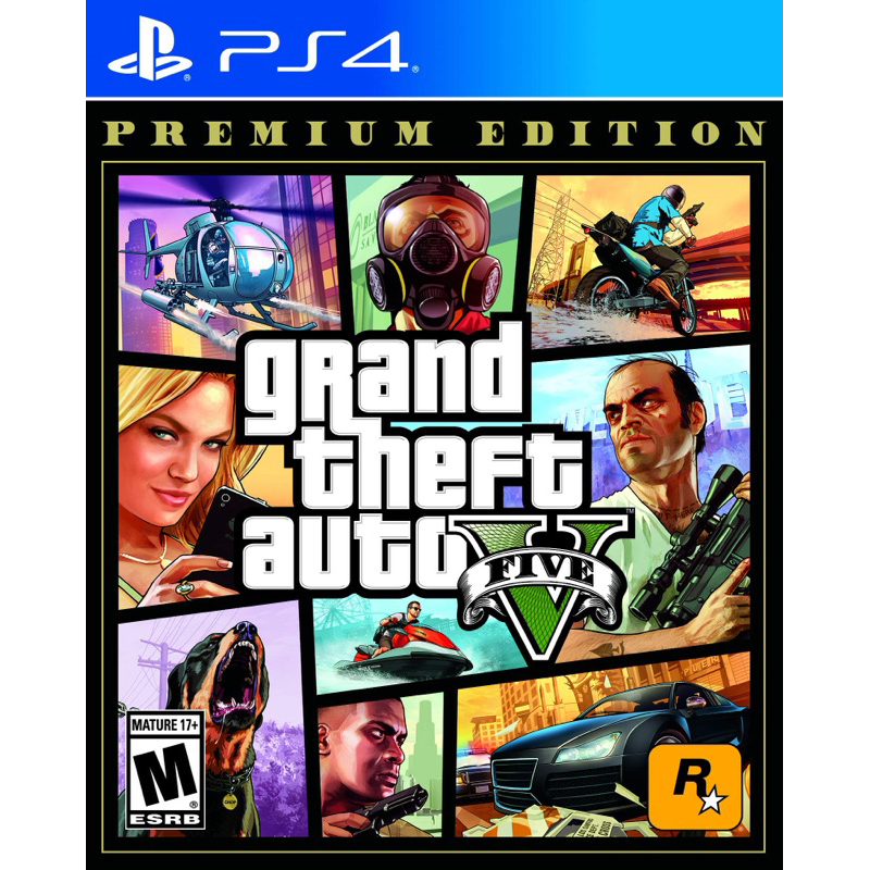 PS4 Grand Theft Auto 5 (GTA 5) Premium Edition Full Game Digital Download