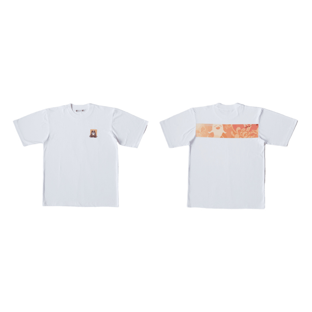 T-shirt GENSHIN IMPACT Hutao Pyro Banner | Baju Anime Jepang | Kaos Manga Comic | Cotton Combed Unis