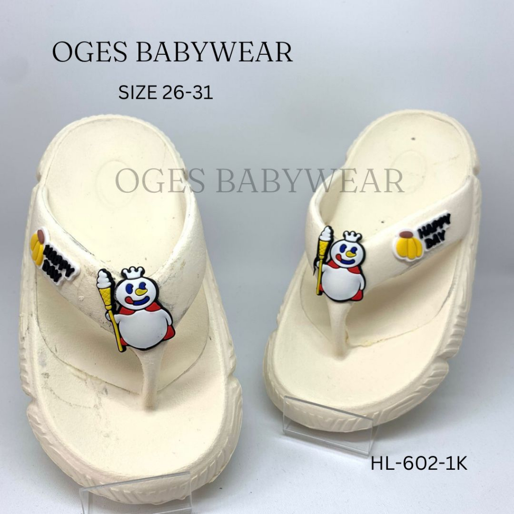 Sandal Jepit Anak Perempuan Mixuee Karet Usia 2 3 4 5 Tahun