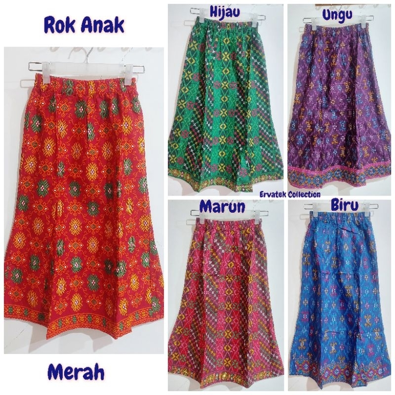Rok Sepan Anak RA07 Motif Batik / Bawahan Anak Perempuan Bahan Katun Halus / Bawahan Rok Kebaya dan 