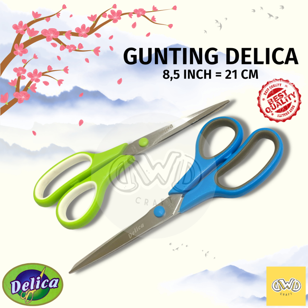 

Gunting Kain Delica 8,5 inch (21 cm) Stainless Steel